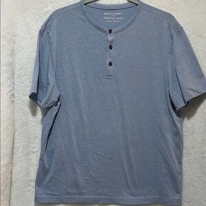 Banana Republic Gray Short Sleeve Henley
